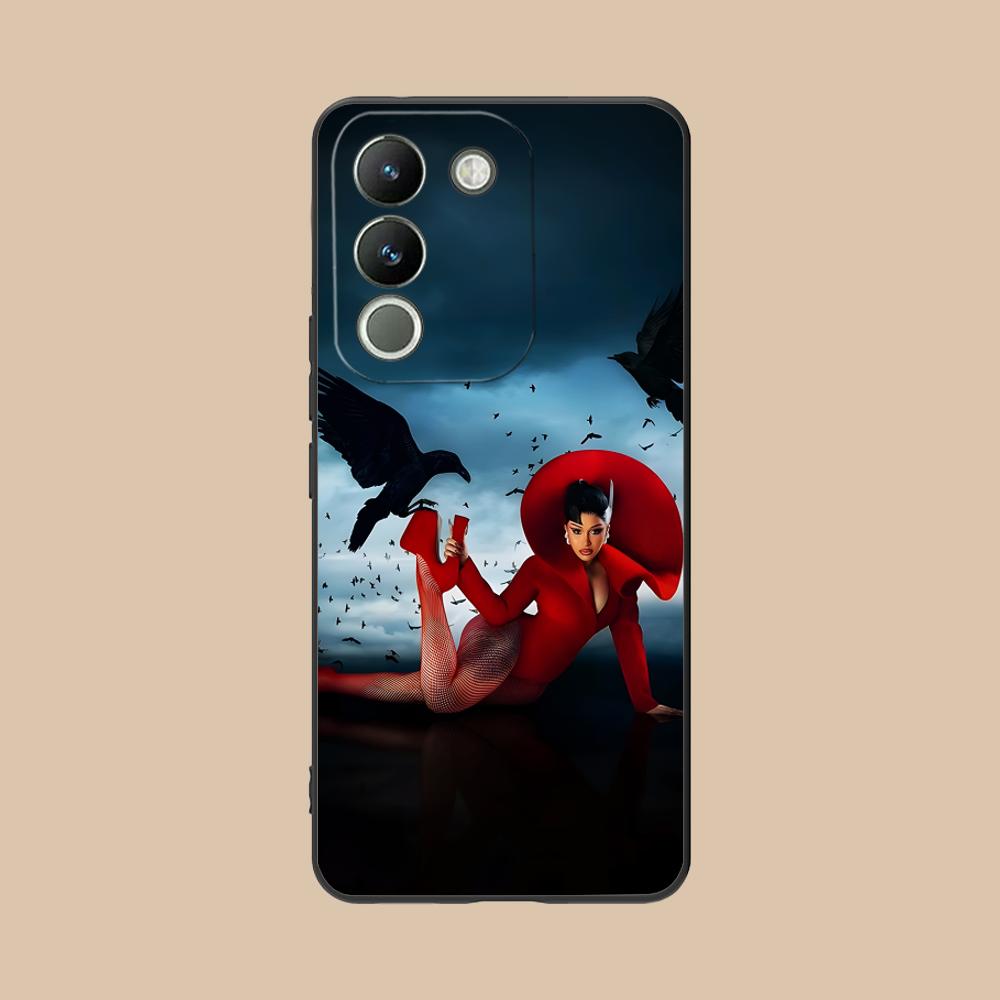 Cardi B Matte TPU Mobile Phone Case for VIVO Y77 76 75 74 73 72 58 56 55 51 50 38 36 Y19 Y18 Y03 Y01 5G Colorful Cover