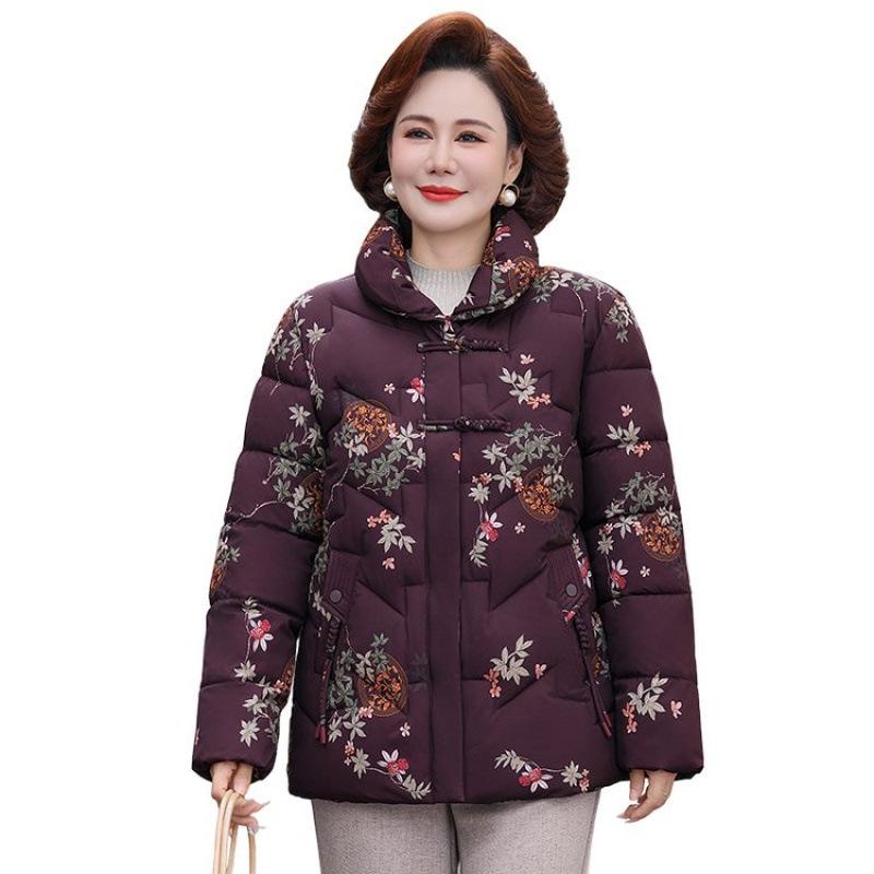 Autumn and winter jacket, short down cotton-padded jacket to keep warm, new large-size women's winter cotton-padded jacket
