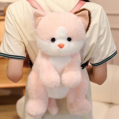 Non-Toxic 45Cm New Style Animal Plush Backpack Dogcat Plush Backpack Fashion Soft Crossbody Bag Fashion Items Birthday Gift