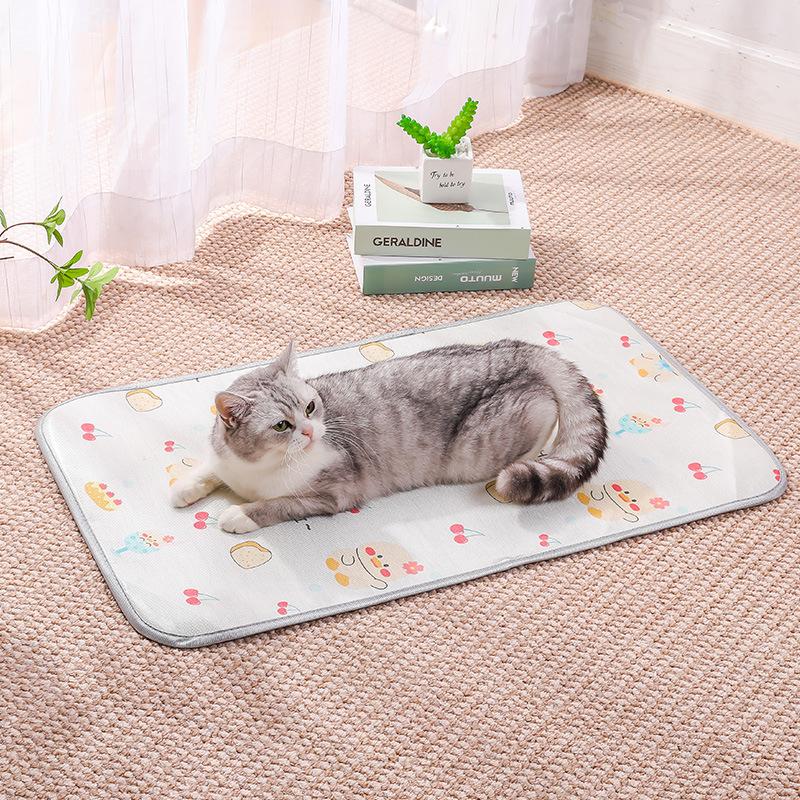 Pet Cat Sleeping Pads, Dog Beds, Ice Silk Cool-feeling Pads, Ice Pads, Summer Cooling Latex Pads, Dog Pads, Pet Supplies