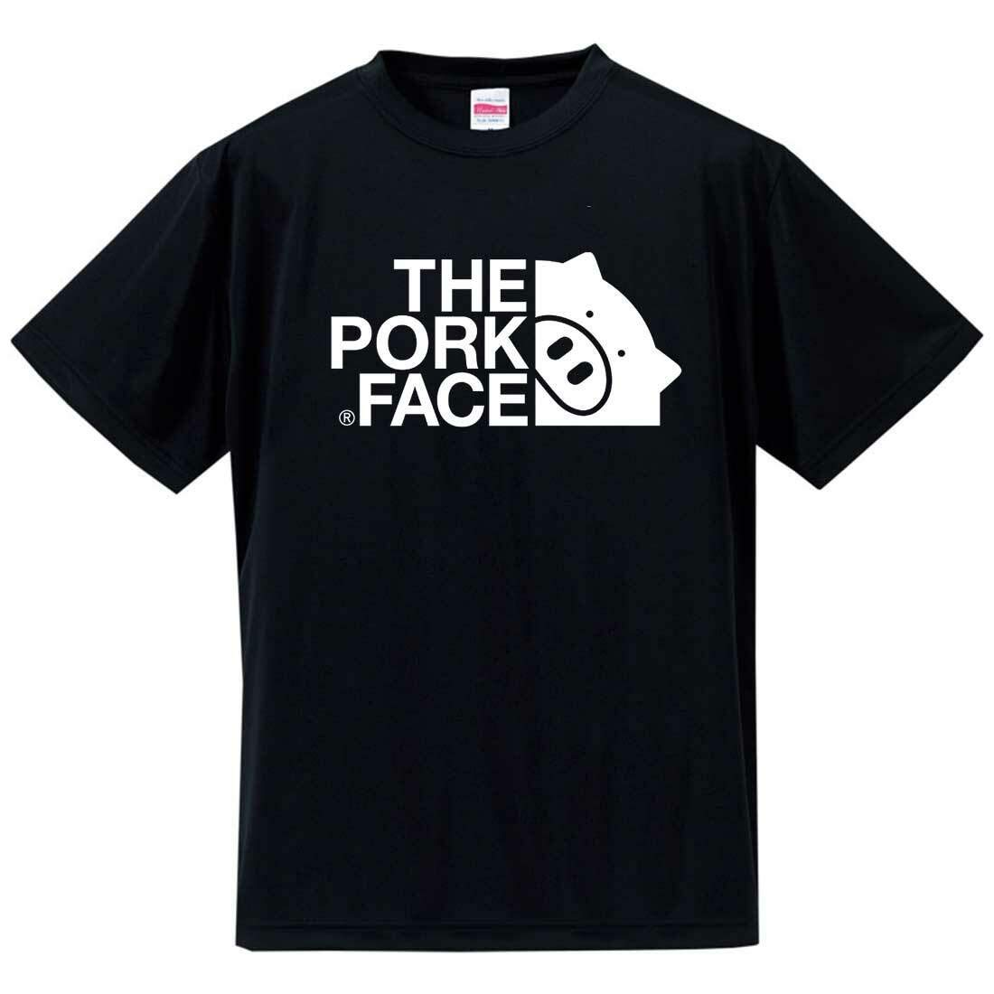 

Футболка Pork Silky Dry с большим логотипом [Лицо] 4,7 унции, Черная, XL, чёрный