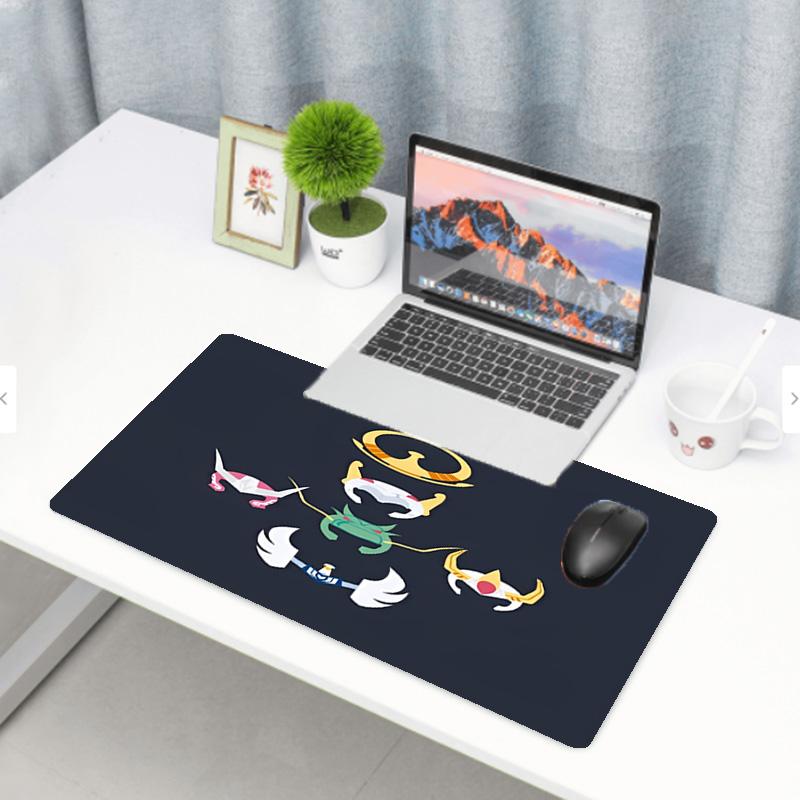 Saint Seiya Print Mouse Pad, Anti‑Slip Desktop Keyboard Mat, for PC Laptop Gaming Working Daily Use, Cool Festival Surprise Gift