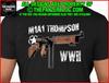 M1A1 Thompson T-Shirt US Machine Gun Rifle Version 2