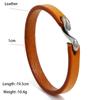 Simple Style Genuine Leather Wrap Bracelet 3 Color Antique Simple Leather Braclet For Men Wristband Jewelry pulseira masculina