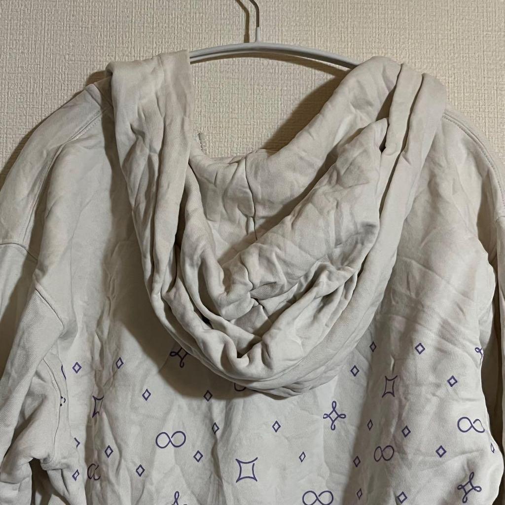 [USED] BTS Artist Hoodie 2010M White Hoodie with Purple Logo