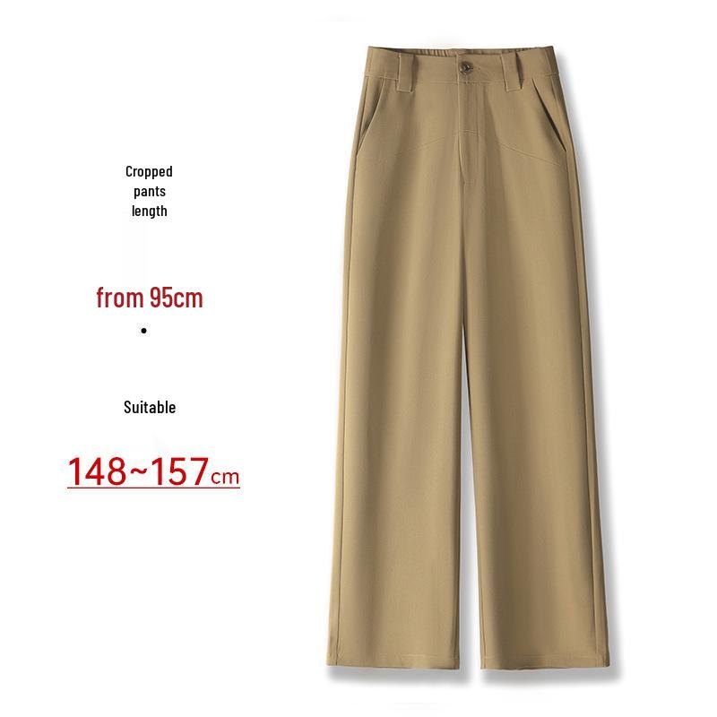 Women's Tencel Acetate Loose Fit Draping Casual Pants - Slimming, Versatile, Narrow To Wide Leg (Spring 2025)