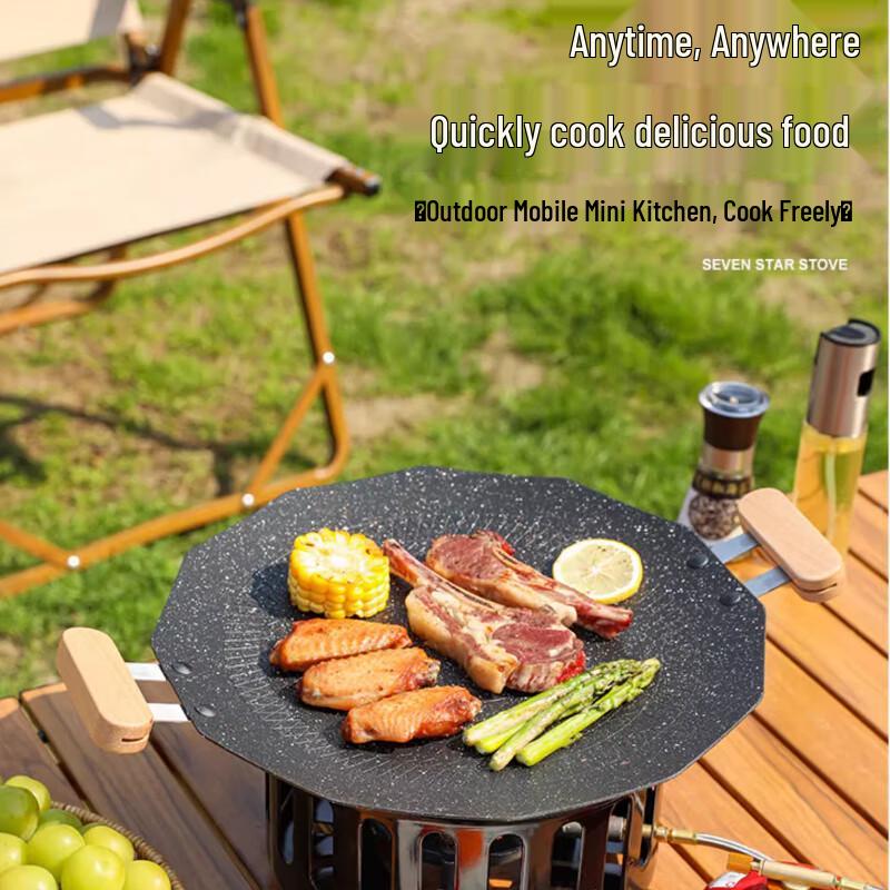 Portable Windproof Gas Cassette Stove Kit