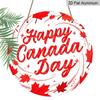 2D Flat Aluminum Canada Day Themed Wall Hangings Are Available in Various Sizes. The Red Maple Leaf Pattern Makes Them A Perfect Choice for Home