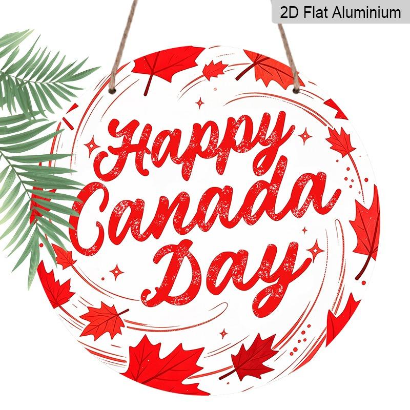 

2D Flat Aluminum Canada Day Themed Wall Hangings Are Available in Various Sizes. The Red Maple Leaf Pattern Makes Them A Perfect Choice for Home 7.87×7.87inch