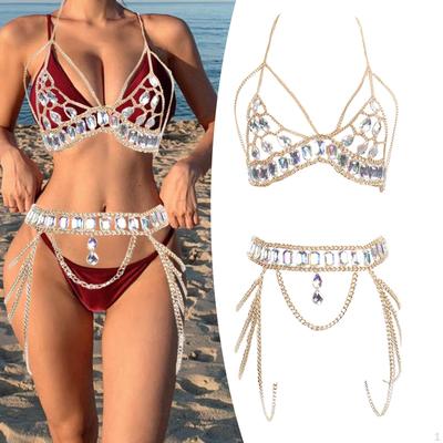 Body Chain Chest for Performance Halloween Music Festival Party Disco