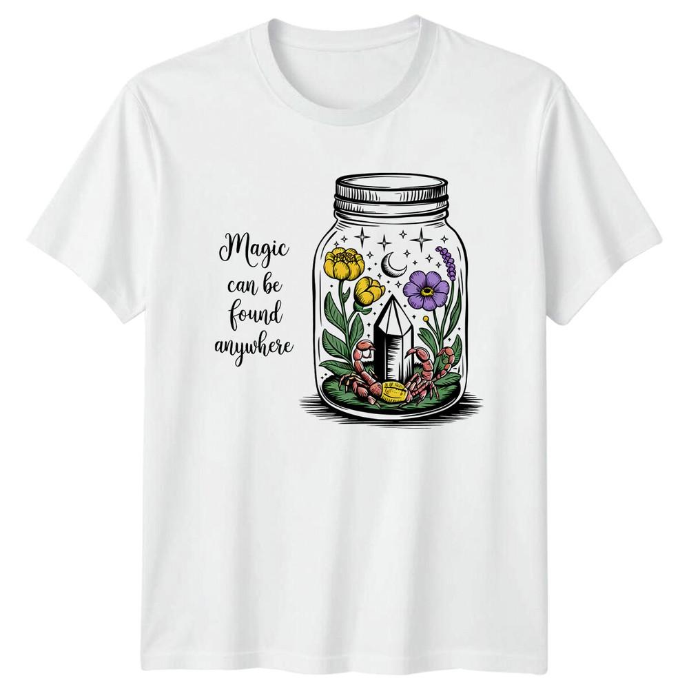 Magic Can Be Found Anywhere Jar Boho Celestial TShirt S