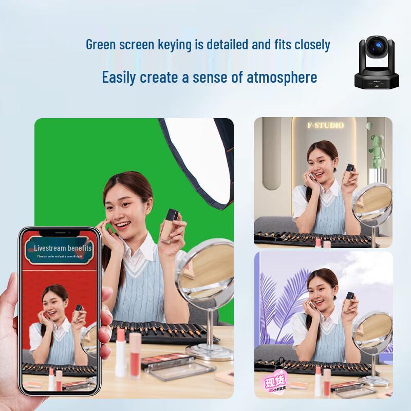 Lenovo 4K AI Tracking 12x Zoom Live Streaming Camera
