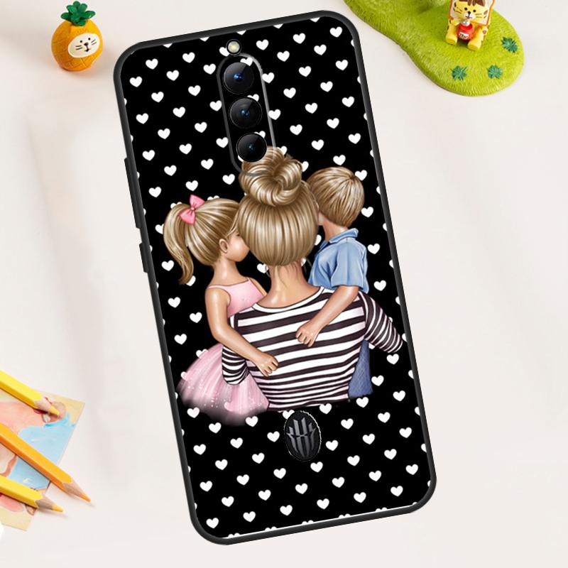 Beautiful Mother Daughter Son Case For ZTE Nubia RedMagic 11 Pro 10 9 8 8S 9S 10S Pro Plus 5G 5S 6 7 6S 7S Pro 11 Air Cover