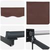Manual Articulated Arm Awning with LEDs Brown and Anthracite 4 X 2 M