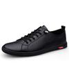 Men'S Shoes Board Shoes White Shoes Flat Shoes Spring Low-Top Cowhide Surface Large Size Trendy Shoes Single Shoes Casual Shoes Small Leather Shoes