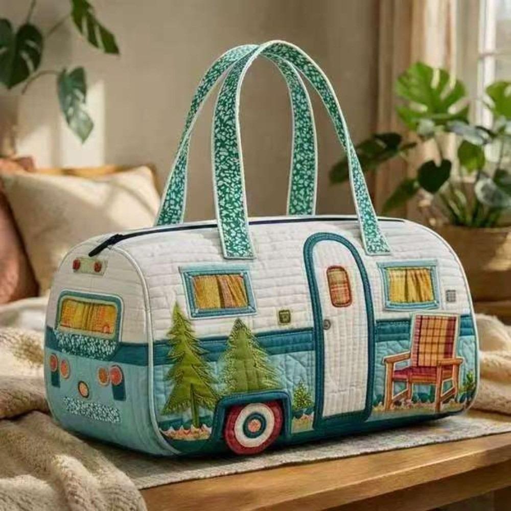3D Digital Print Fitness Short Bag Multi-functional Travel Handbag Quilted Travel Bag Outdoor Use A