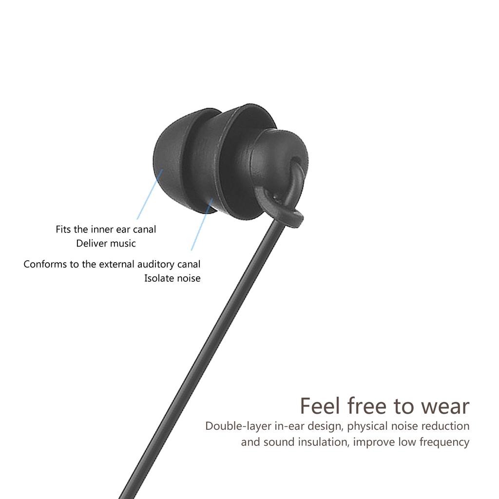 3.5mm Single Side Audio In Ear Earphone Universal Earbud Black Headset for Mobile Phone Tablet PC Computer MP3 Players
