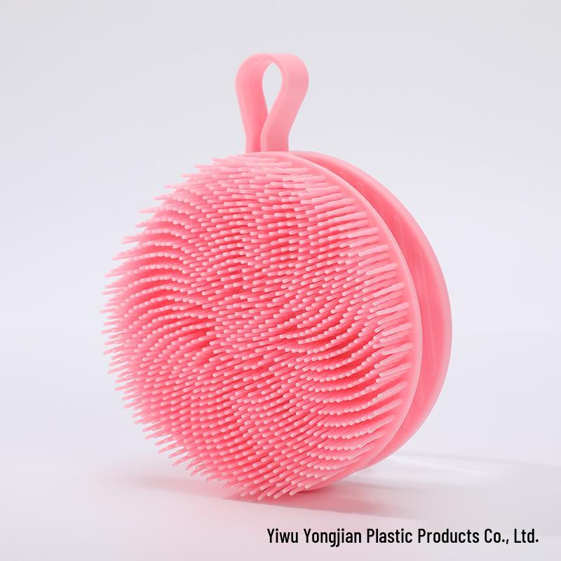 

Dual-Sided Silicone Bath Brush & Mud Scraper: Painless Body Scrubber & Remover Color Box Packaging розовый