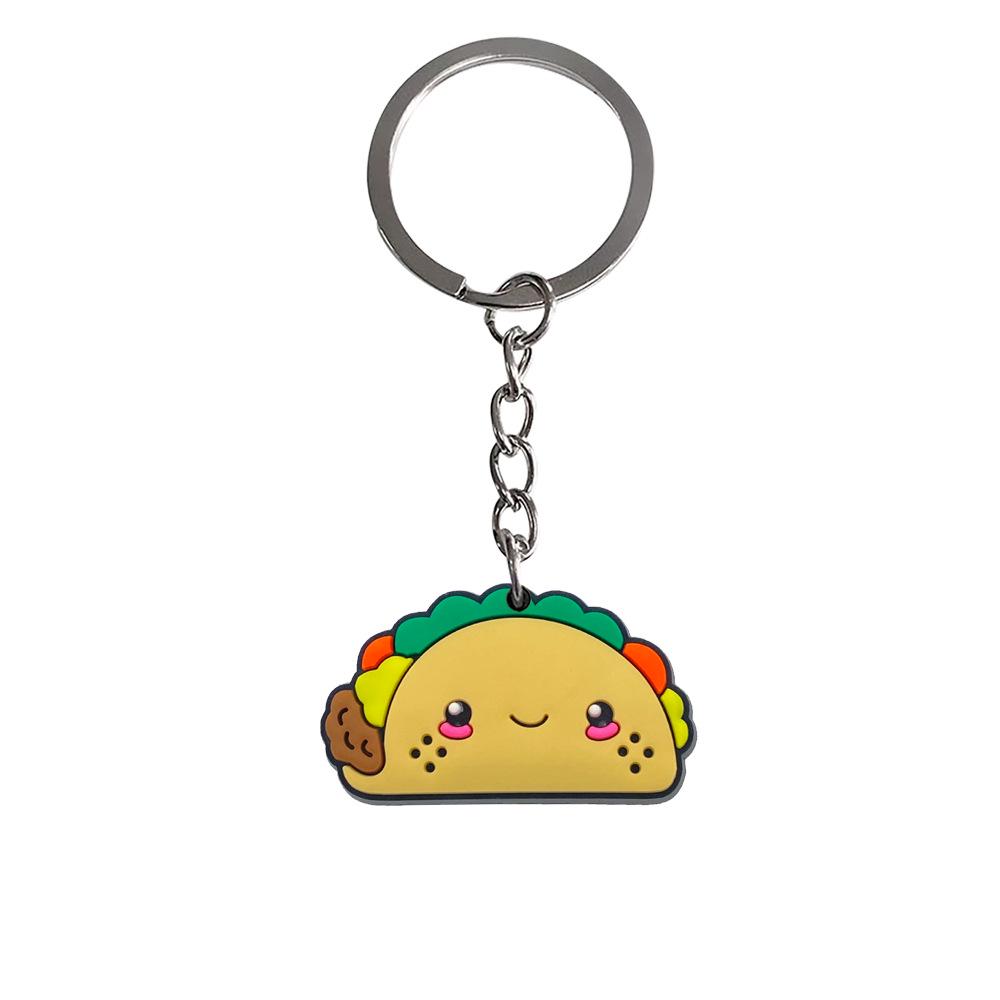 Exquisite PVC Food Keychain: Soft Rubber Pendant for Students - Trendy Small Gift