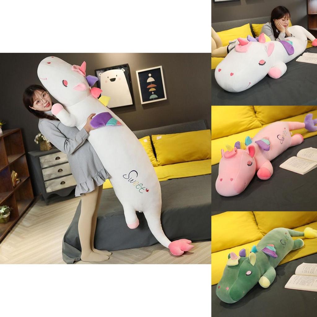 Super Soft Long Plush Unicorn Pillow Perfect Toy Gift For Christmas Birthdays