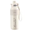 GIANXI Water Bottle with Straw 600ml Drinking Carbonated Vacuum Insulated Stainless Steel Hydration Easy To Carry Easy To Wash Kids Fashionable Sports