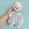 [USED] Dressed-up Polar Bear by an Overseas Artist, Plush Toy, Teddy Bear, Artist Bear, Bear