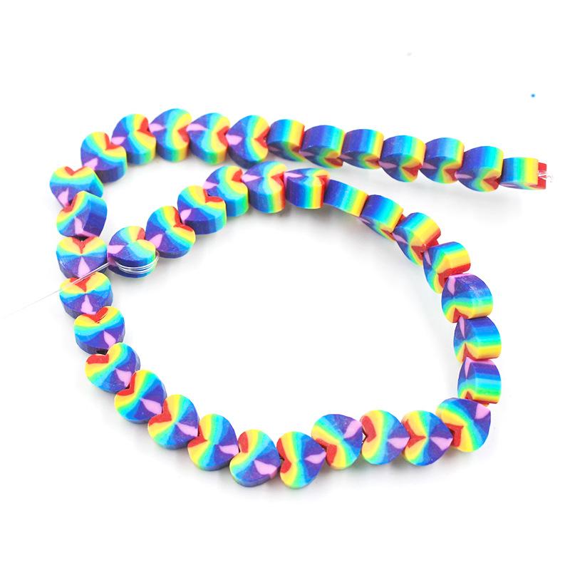 Soft Pottery Beads Beaded Handmade Materials Diy Jewelry Accessories Mobile Phone Chain Bead Separation Mixed Color Soft Pottery Loose Beads