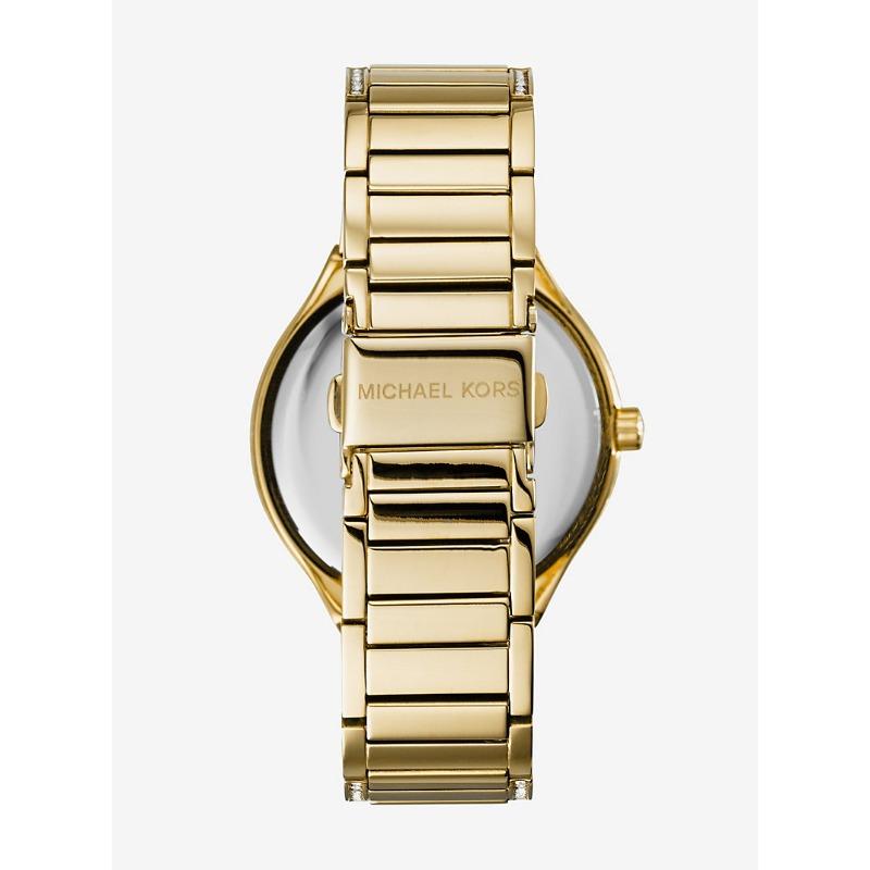 Michael Kors Kerry Pavé-Embellished Gold-Tone Watch MK3312