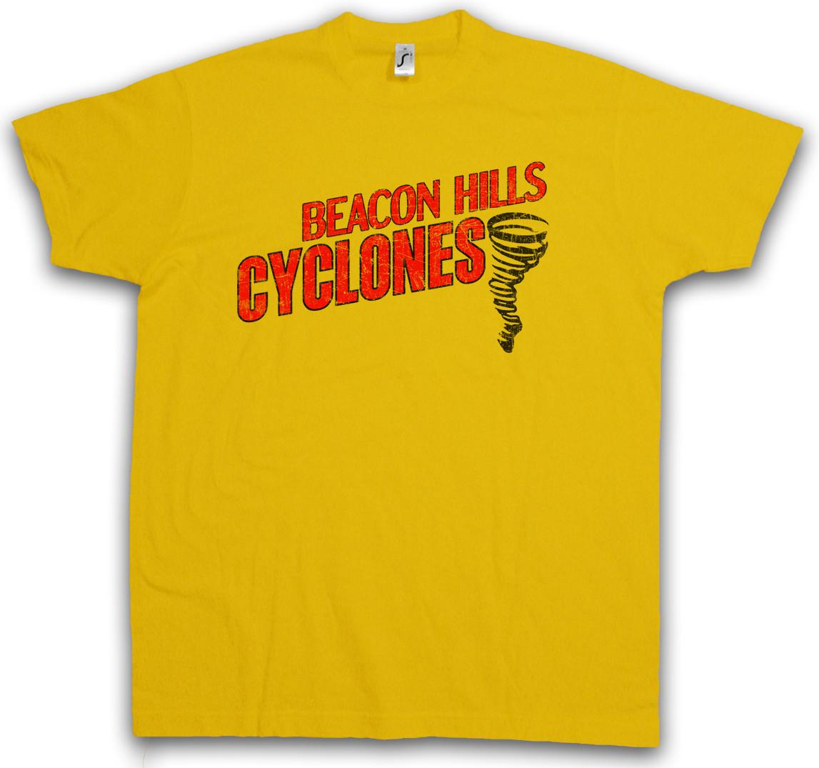 Футболка Cyclones Beacon Hills Символ команды для подростков Знак Логотип Волк M