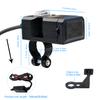 Motorcycle Electric Car USB Mobile Phone Charging Waterproof Switch Integrated Handle Bar Rearview Mirror, 9-32V
