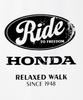 PHYPS MOTORCYCLE Womens Vintage Ride Washed Crop Tee White