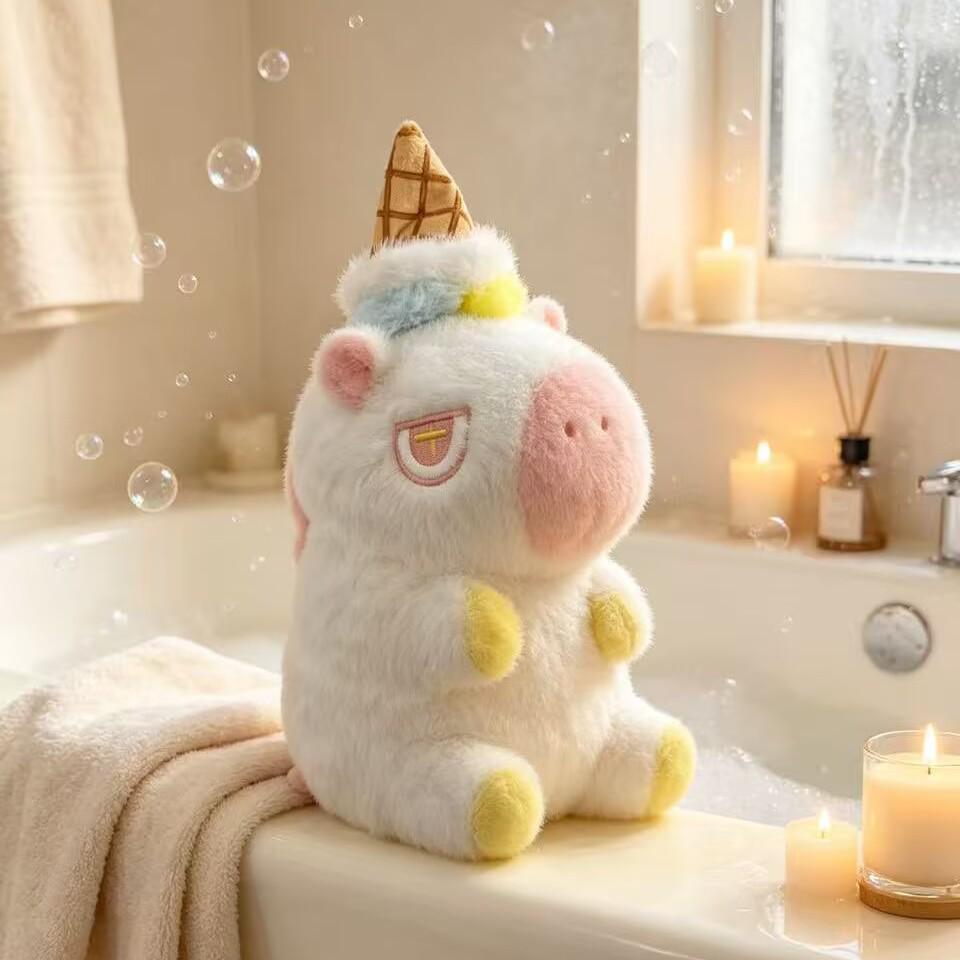 Lulu's Adorable Fluffy Unicorn Plush Doll Gift
