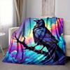1pc Crows, Fantasy Lightweight Flannel Blanket, Comfortable and Warm Blanket, for Office and Camping Sofa Bed, Livingroom198