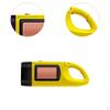 Hand Crank Solar Powered Flashlight Camping Lamp Compact Portable Torch Handheld for