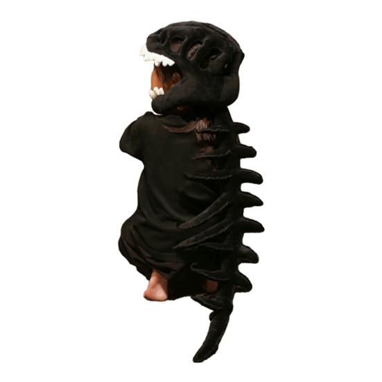 Реалістичний дитячий костюм скелета динозавра 3D Плюшевий одяг із задньою блискавкою Стиль «надягається зверху» Одяг динозавра для Геловінської вечірки Косплей