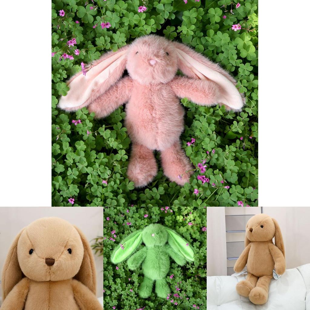 Cute Multi-color Cartoon Long Eared Rabbit Plush Toy Doll For Kids And Girls Comfort Gift