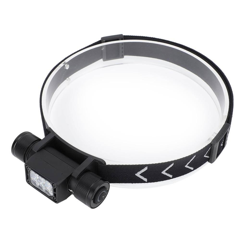 LED Headlamp 7 Modes Aluminum Alloy Waterproof USB Rechargeable Lightweight Head Lamp Flashlight