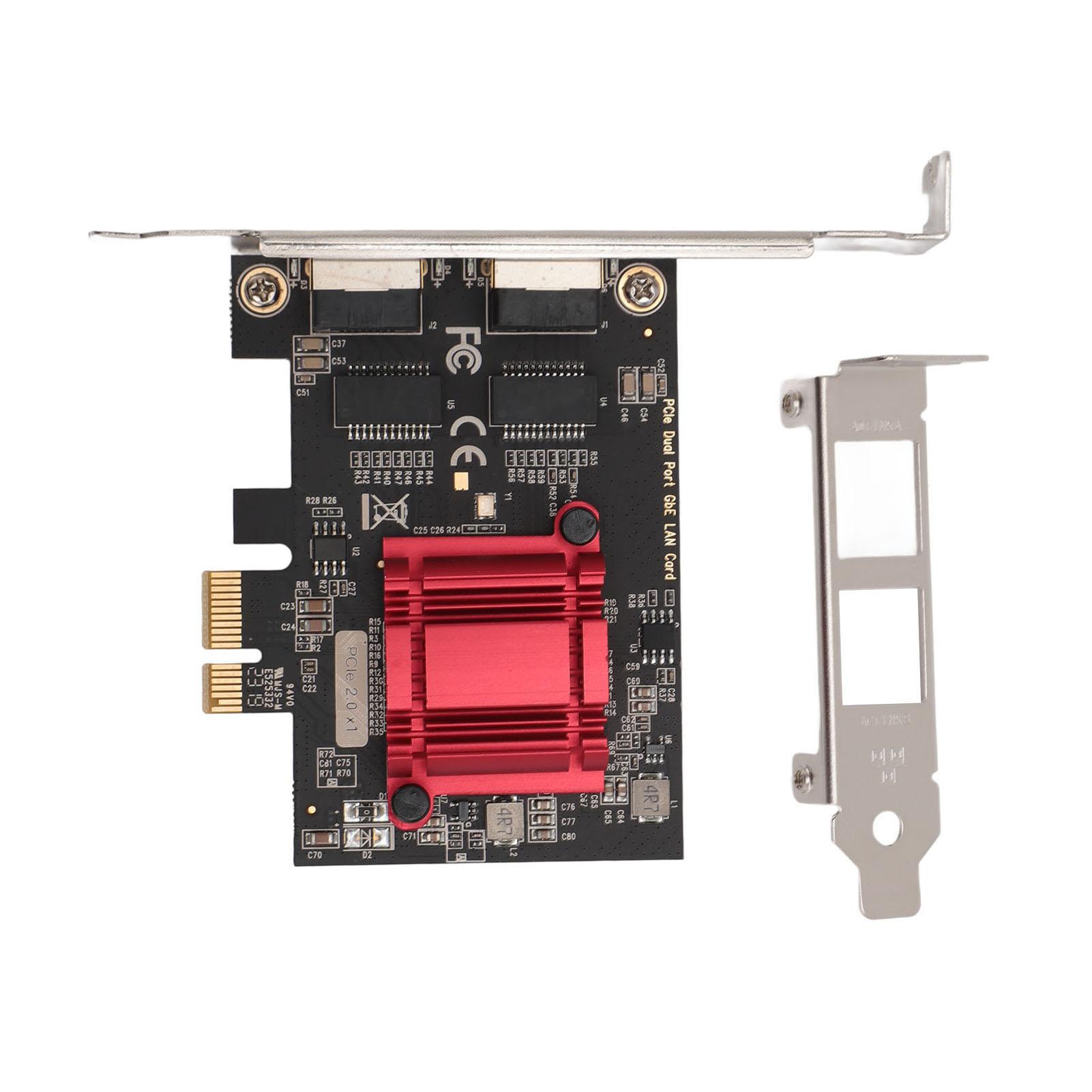 

Подвійний порт PCIe Gigabit Network Card 1000M PCI Express Ethernet адаптер з двома портами LAN NIC PXE