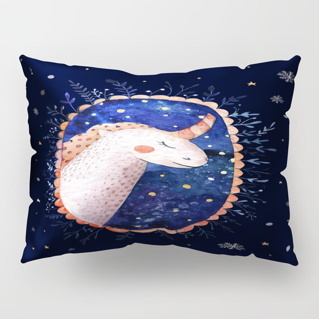 50*30cm Cute Unique Unicorn Long Pillow Cover