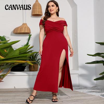 Summer Women's Dress Large Size Strapless Temperament French Long Dresses