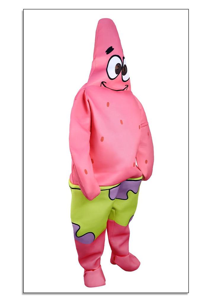 SpongeBob, Patrick, and Squidward Cosplay Outfit for Children's Day Parent-Child Performance