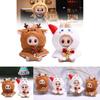 Festive Doll Clothing Christmas Reindeer And Snowman Plush Attachments For Collectors