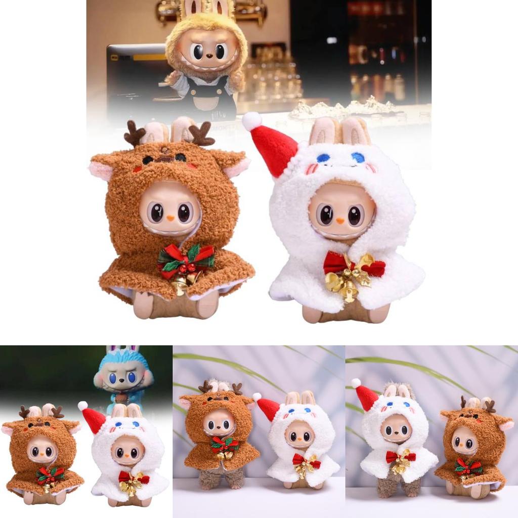 Festive Doll Clothing Christmas Reindeer And Snowman Plush Attachments For Collectors