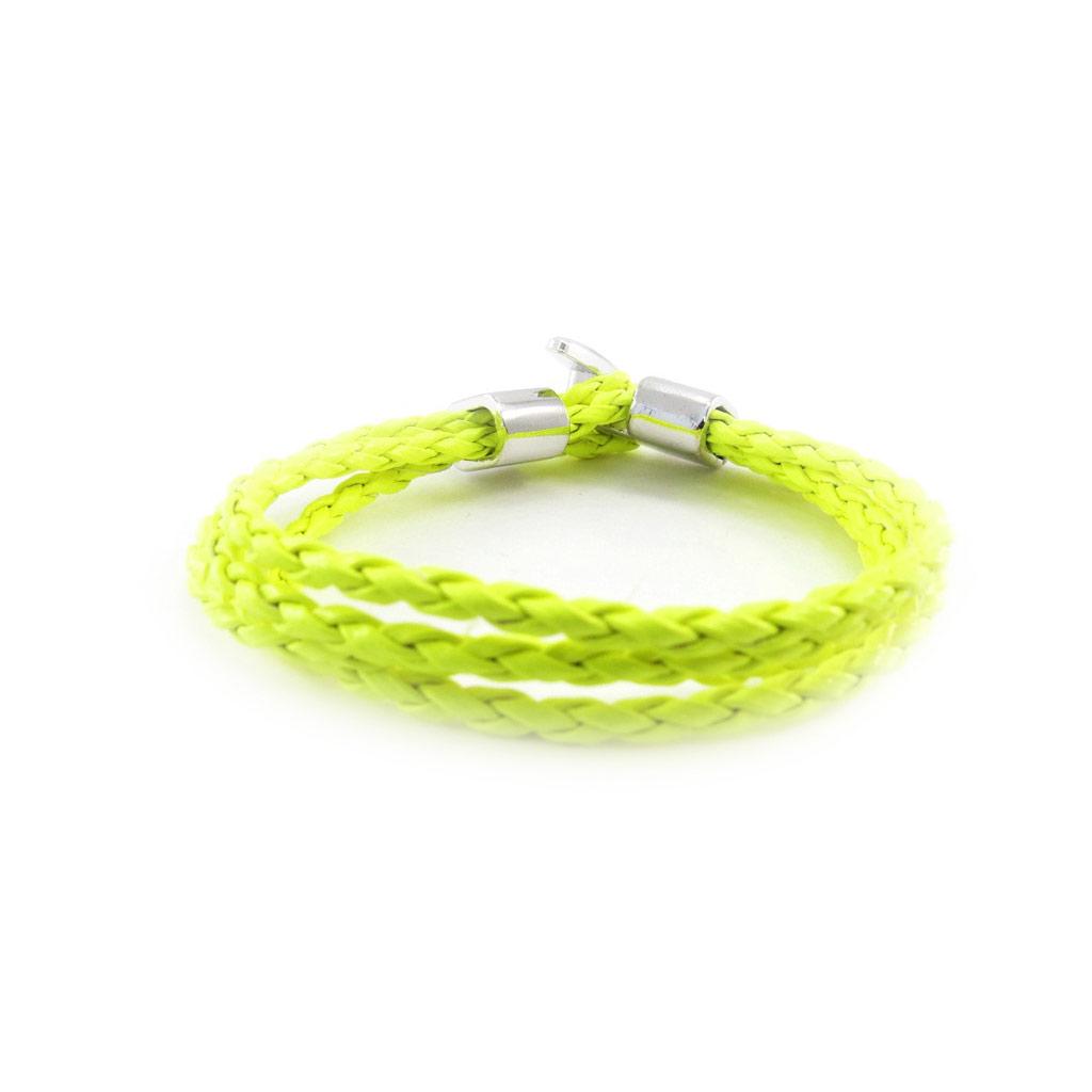 Les Trésors De Lily [J1324] - Mixed Steel Yellow Green 'Peaceful' Bracelet