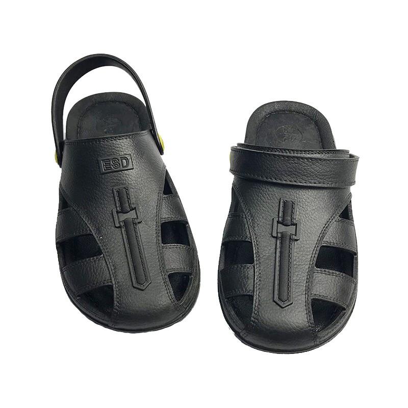 Antistatic SPU Toe Cap Cleanroom Safety Shoes 46 чёрный
