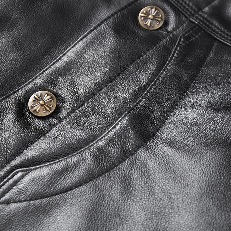 US Air Force Leather Jacket Men's Pilot Suit Top Cowhide Genuine Leather Clothes Harley Motorcycle Jacket American Collar