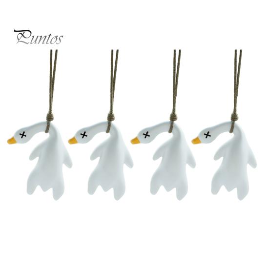 

4 шт. жареная утка подвеска для автомобиля цвет меняющая утка качели украшение УФ индикатор температуры милый подвеска для зеркала заднего вида домашний офис декор S