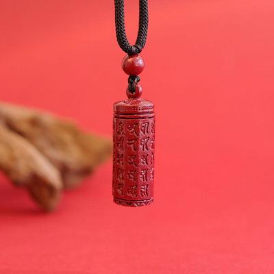 Purple Gold Sand Shurangama Mantra Pendant: Birth Year Ornament & Heart Sutra Necklace
