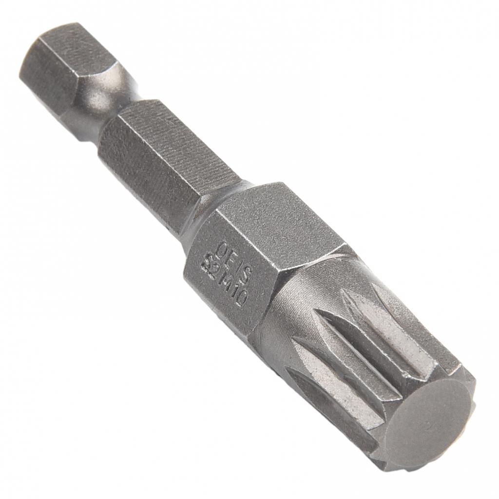 High Hardness Screwdriver Bits Silver 12 Point Alloy Steel