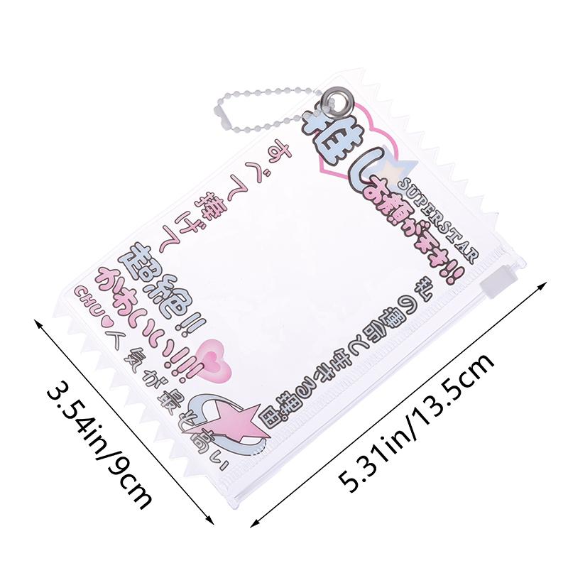 1Pc Cute Transparent Candy Bag 3 Inch Kpop Idol Card Sleeves Photocard Holder Card Films Game Cards Protective Collect Bag